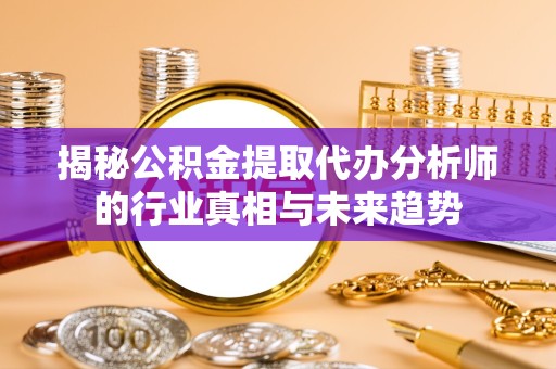 乐山揭秘公积金提取代办分析师的行业真相与未来趋势