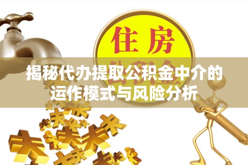 景德镇揭秘代办提取公积金中介的运作模式与风险分析