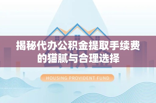 宁波揭秘代办公积金提取手续费的猫腻与合理选择