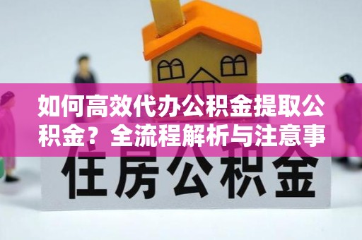丽水如何高效代办公积金提取公积金？全流程解析与注意事项