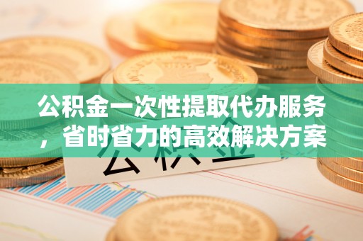 绍兴公积金一次性提取代办服务，省时省力的高效解决方案